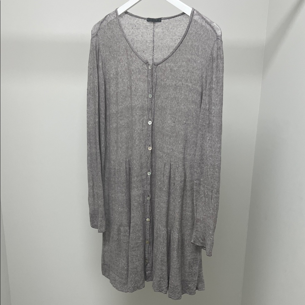 Oska Long Lightweight Button-Down Cardigan